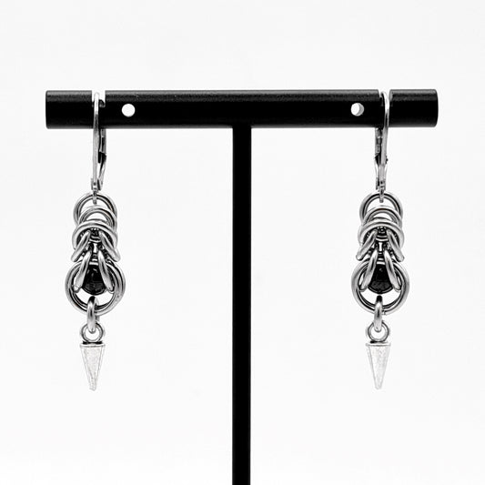 Captive - Red Garnet Earrings